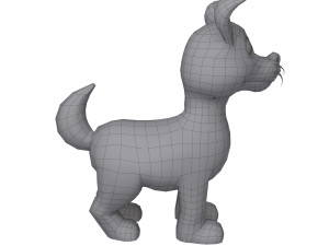 dog cartoon 3D Model