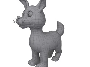 dog cartoon 3D Model