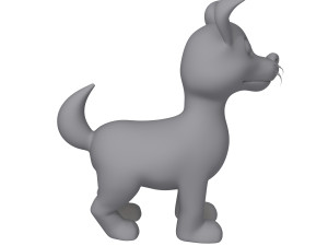 dog cartoon 3D Model