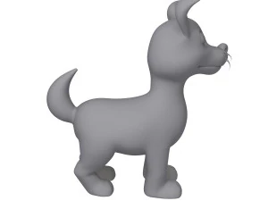 dog cartoon 3D Model