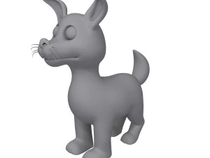 dog cartoon 3D Model