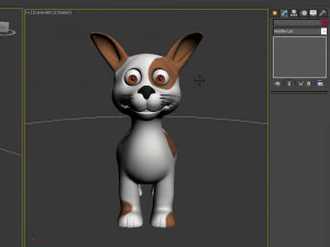 dog cartoon 3D Model