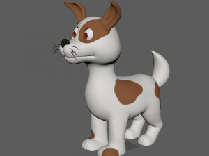 dog cartoon 3D Model