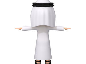 arab man cartoon 3D Модель