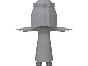 arab man cartoon 3D Model