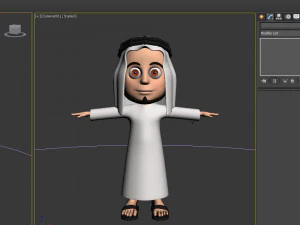arab man cartoon 3D Model