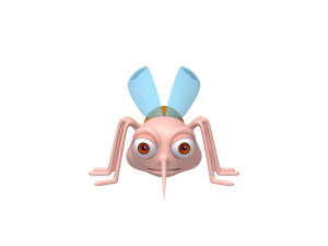 mosquito cartoon 3D Модель