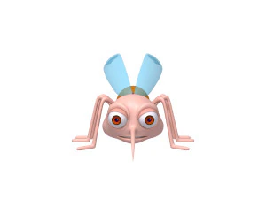 mosquito cartoon 3D Model