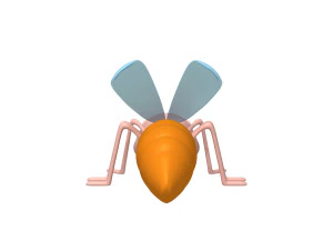 mosquito cartoon 3D Model