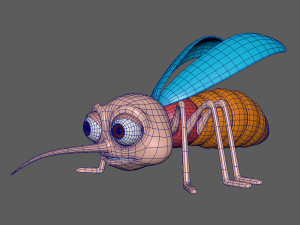 mosquito cartoon 3D Модель