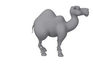 camel cartoon 3D Model