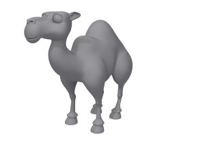 camel cartoon 3D-Modell