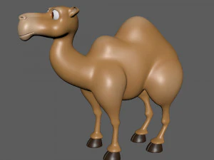 camel cartoon 3D Model