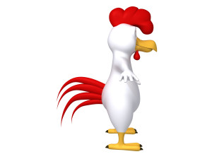 rooster cartoon Modelo 3D