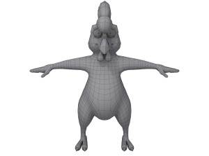 rooster cartoon Modelo 3D