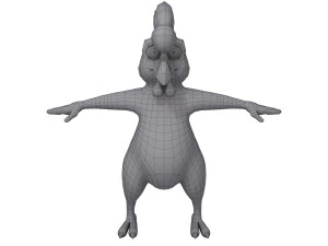 rooster cartoon 3D Model