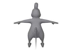 rooster cartoon Modelo 3D