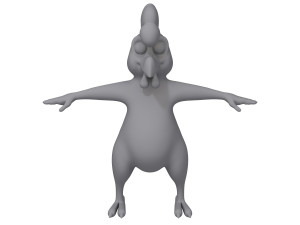rooster cartoon Modelo 3D
