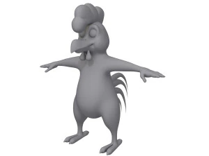 rooster cartoon 3D Model