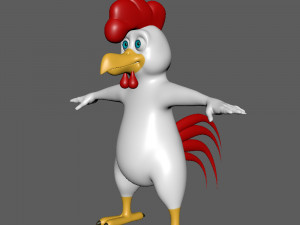 rooster cartoon Modelo 3D