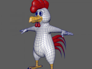 rooster cartoon Modelo 3D