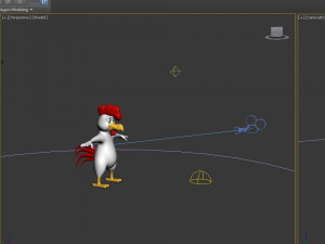 rooster cartoon Modelo 3D