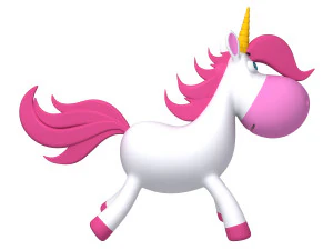 unicorn cartoon 3D Model