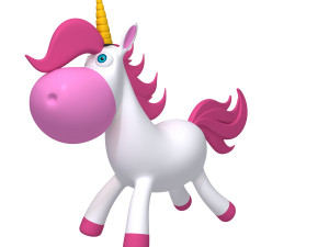 unicorn cartoon Modèle 3D