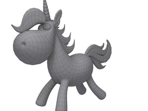 unicorn cartoon 3D Model