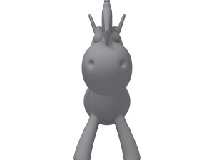 unicorn cartoon Modèle 3D