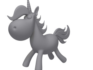 unicorn cartoon Modèle 3D