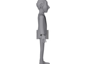 business man cartoon 3D Model