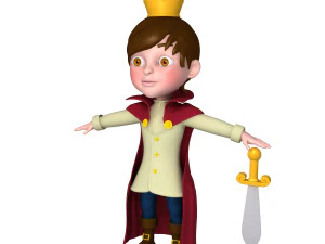 prince cartoon 3D Model