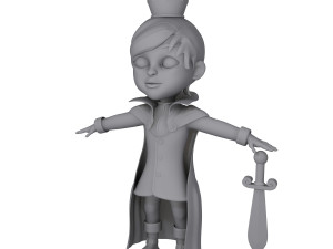 prince cartoon 3D मॉडल
