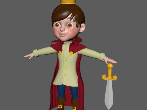 prince cartoon 3D Model