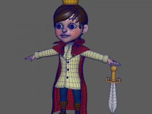 prince cartoon 3D Model