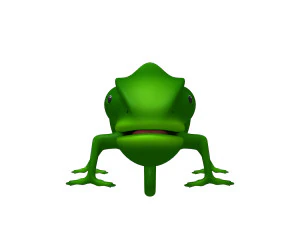 kartun bunglon Model 3D