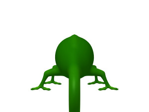 chameleon cartoon Modèle 3D