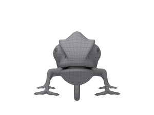 chameleon cartoon Modèle 3D