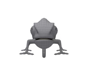 kartun bunglon Model 3D