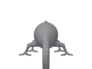 kartun bunglon Model 3D