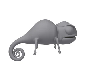 kartun bunglon Model 3D