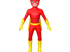 superhero cartoon 3D Model