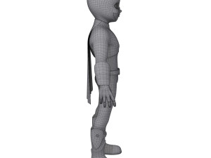 superhero cartoon Modelo 3D