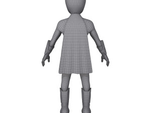 superhero cartoon Modelo 3D