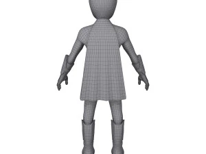superhero cartoon 3D Model