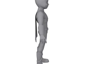 superhero cartoon 3D Model