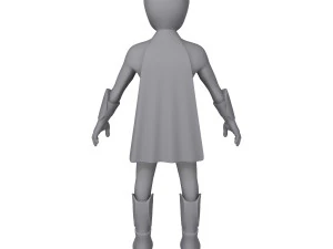 superhero cartoon 3D Model