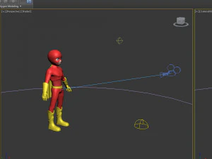 superhero cartoon 3D Model