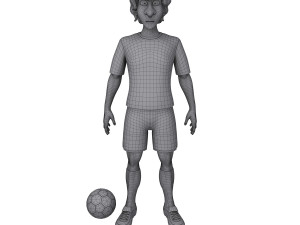 football player soccer cartoon 3Dモデル